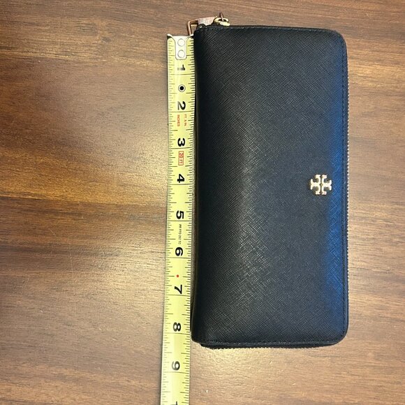 Tory Burch Women's Robinson Saffiano Continental Wallet Black - Picture 9 of 16